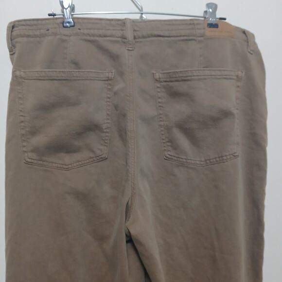 American Eagle Dreamy Drape Low Rise Ultra Wide Leg Jeans Iced Mocha Size 14 - Picture 5 of 8